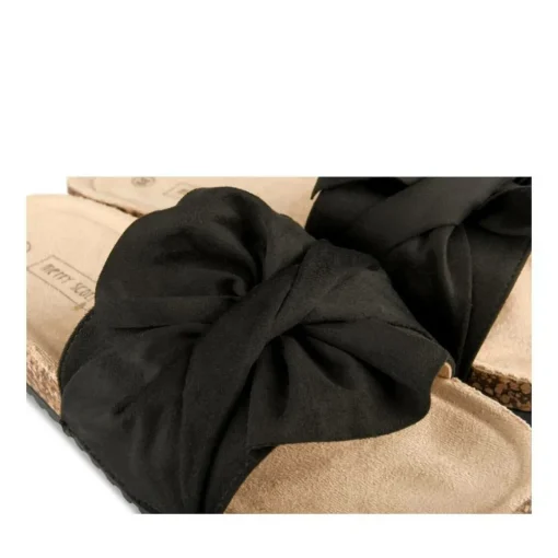 Mules Liège NOIR Femme Motif Uni A Enfiler