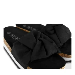 Mules Liège NOIR Femme Motif Uni A Enfiler