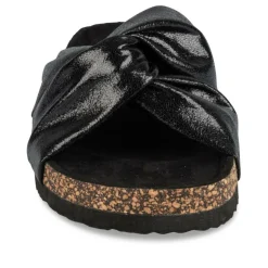 Mules Liège NOIR Femme Motif Uni A Enfiler