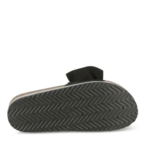 Mules Liège NOIR Femme Motif Uni A Enfiler