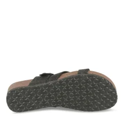 Mules Liège NOIR Femme Motif Animal A Enfiler