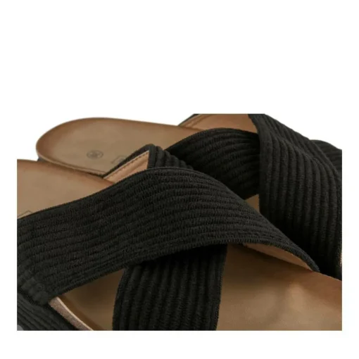 Mules Liège NOIR Femme Motif Uni A Enfiler
