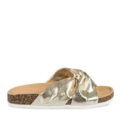 Mules Liège OR Femme Motif Uni A Enfiler