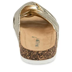 Mules Liège OR Femme Motif Uni A Enfiler