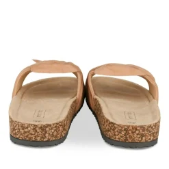 Mules Liège ORANGE Femme Motif Uni A Enfiler