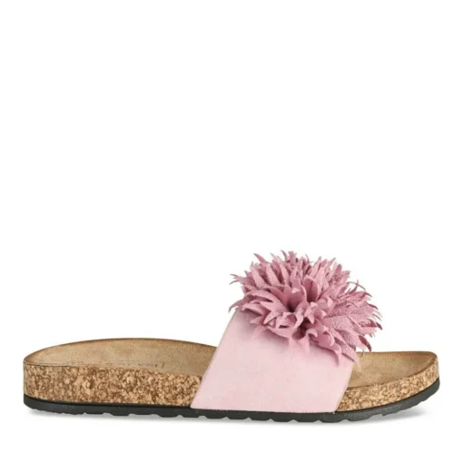 Mules Liège ROSE Femme Motif Uni A Enfiler