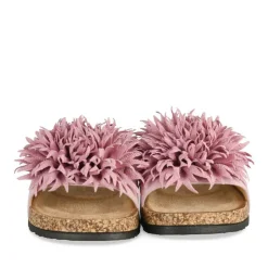 Mules Liège ROSE Femme Motif Uni A Enfiler