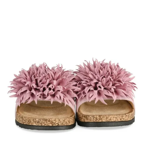 Mules Liège ROSE Femme Motif Uni A Enfiler