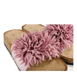 Mules Liège ROSE Femme Motif Uni A Enfiler