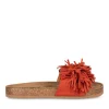Mules Liège ROUGE Femme A Enfiler
