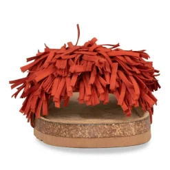 Mules Liège ROUGE Femme A Enfiler