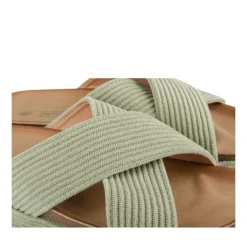 Mules Liège VERT Femme Motif Uni A Enfiler