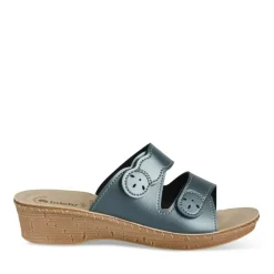 Mules MARINE Femme Motif Uni A Enfiler