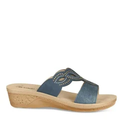 Mules MARINE Femme Motif Uni A Enfiler