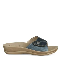 Mules MARINE Femme Motif Uni A Enfiler