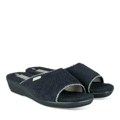 Mules MARINE Femme Motif Uni A Enfiler
