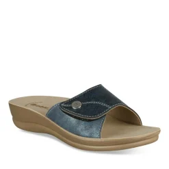Mules MARINE Femme Motif Uni A Enfiler