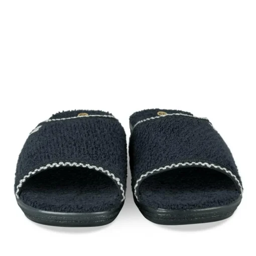 Mules MARINE Femme Motif Uni A Enfiler