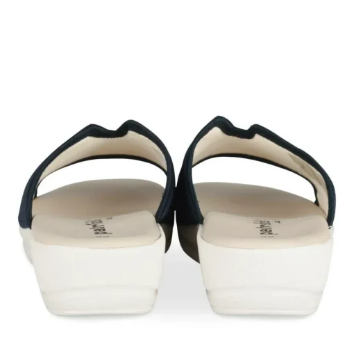 Mules MARINE Femme Motif Uni A Enfiler