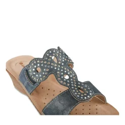 Mules MARINE Femme Motif Uni A Enfiler