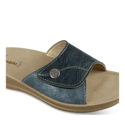 Mules MARINE Femme Motif Uni A Enfiler