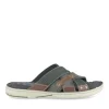 Mules MARINE Homme CUIR Motif Uni A Enfiler