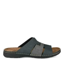 Mules MARINE Homme Motif Uni A Enfiler