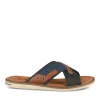 Mules MARINE Homme Motif Uni A Enfiler