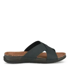 Mules MARINE Homme Motif Uni A Enfiler