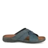 Mules MARINE Homme Motif Uni A Enfiler