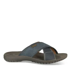 Mules MARINE Homme Motif Uni A Enfiler