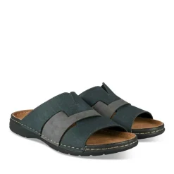 Mules MARINE Homme Motif Uni A Enfiler