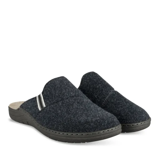 Mules MARINE Homme Motif Uni A Enfiler