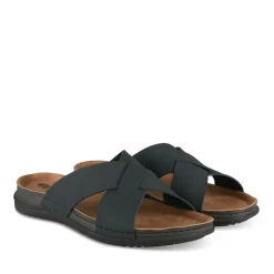 Mules MARINE Homme Motif Uni A Enfiler