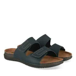 Mules MARINE Homme Motif Uni A Enfiler