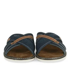 Mules MARINE Homme Motif Uni A Enfiler