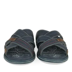 Mules MARINE Homme Motif Uni A Enfiler