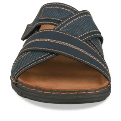 Mules MARINE Homme Motif Uni A Enfiler