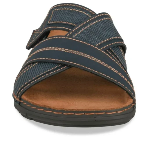 Mules MARINE Homme Motif Uni A Enfiler