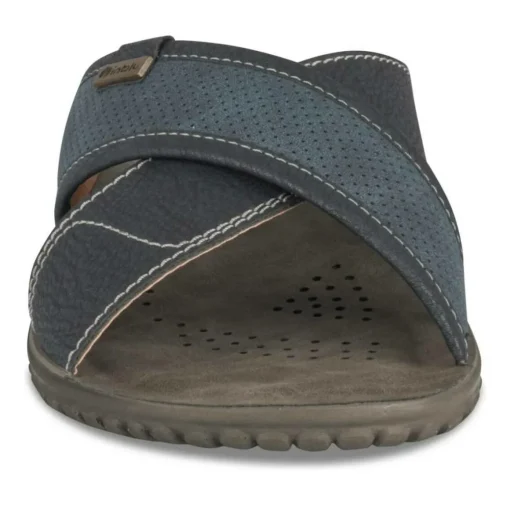 Mules MARINE Homme Motif Uni A Enfiler