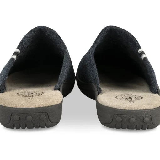 Mules MARINE Homme Motif Uni A Enfiler