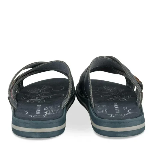 Mules MARINE Homme Motif Uni A Enfiler