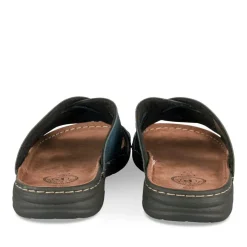Mules MARINE Homme Motif Uni A Enfiler