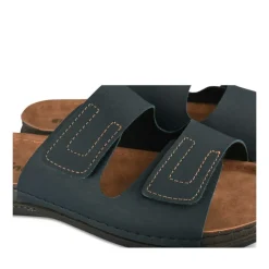 Mules MARINE Homme Motif Uni A Enfiler