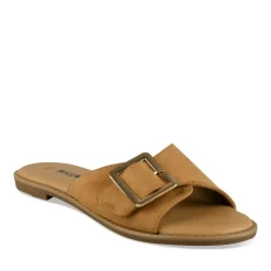 Mules MARRON Femme Motif Uni A Enfiler