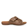 Mules MARRON Homme Motif Uni Scratch