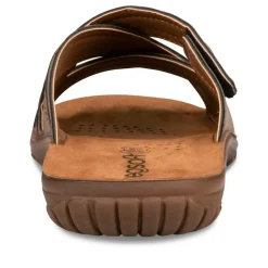 Mules MARRON Homme Motif Uni Scratch