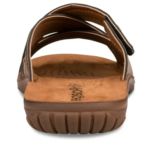 Mules MARRON Homme Motif Uni Scratch
