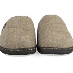 Mules MARRON Homme Motif Uni A Enfiler