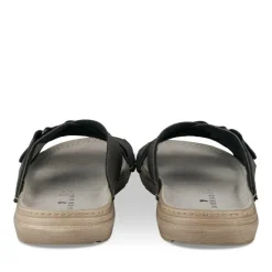 Mules MARRON Homme Motif Uni A Enfiler